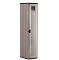 Suncast BMC5800 72 in. X 15 in. X 20 in 2-Shelf Resin Tall Storage Locker in Platinum