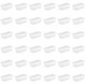 Sterilite 6 Qt. Storage Box Plastic, White, Set of 36